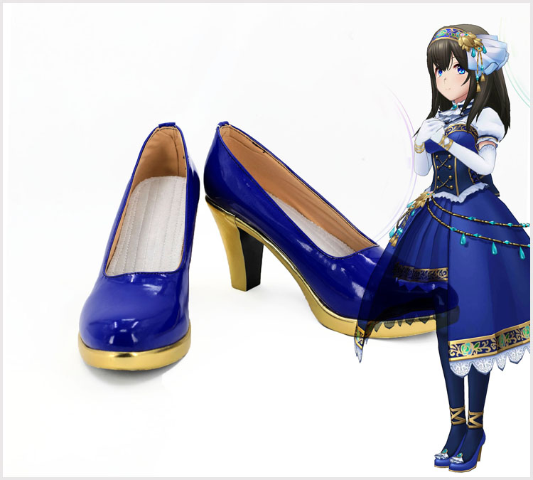  コスプレ 靴 ブーツ アイドルマスター シンデレラガールズ 鷺沢文香 cosplay 変装 仮装 華麗 サイズ豊富 